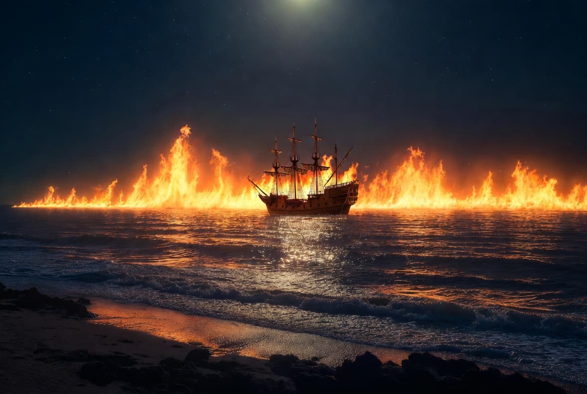 Le vaisseau de feu — illustration